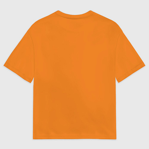 Женская футболка оверсайз Half-Life orange / 3D-принт – фото 2