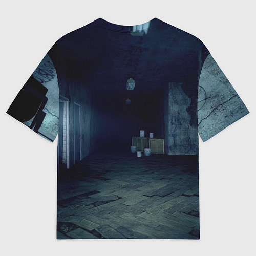 Женская футболка оверсайз Bones - образ психа / 3D-принт – фото 2