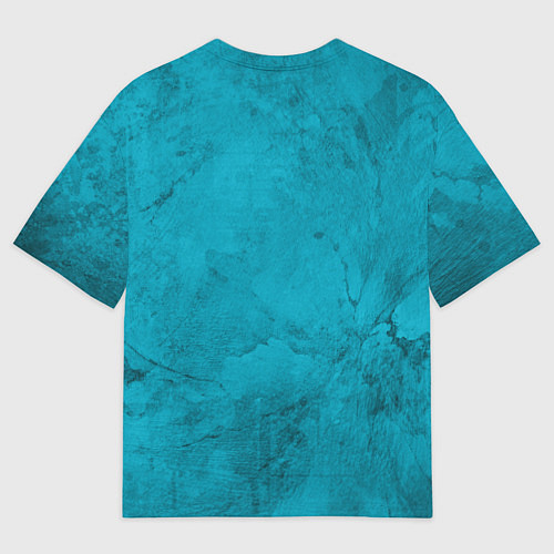 Женская футболка оверсайз Абстракция - blue melancholy / 3D-принт – фото 2