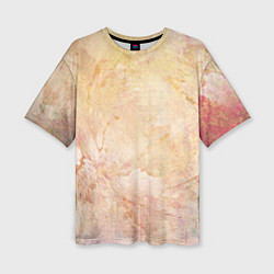 Футболка оверсайз женская Абстракция - yellow sad flower, цвет: 3D-принт