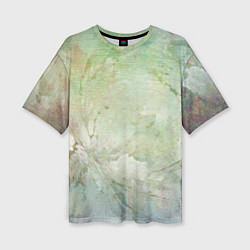 Футболка оверсайз женская Абстракция - sad green, цвет: 3D-принт