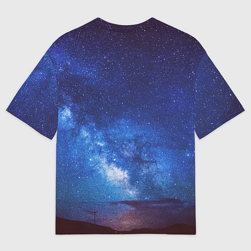 Женская футболка оверсайз Flawless Space / 3D-принт – фото 2