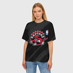 Футболка оверсайз женская Toronto Raptors - NBA team, цвет: 3D-принт — фото 2