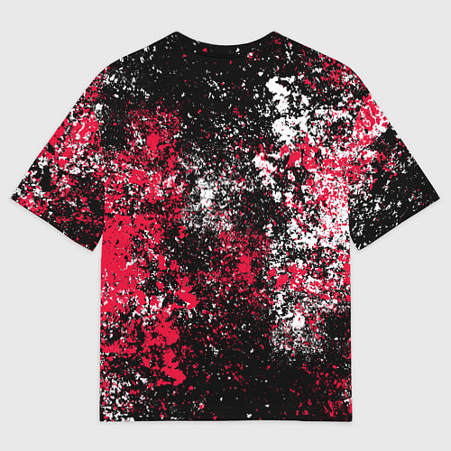 Женская футболка оверсайз Хьюстон Рокетс - цветовой хаос / 3D-принт – фото 2