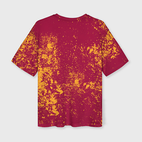 Женская футболка оверсайз Майами Хит - брызги красок / 3D-принт – фото 2