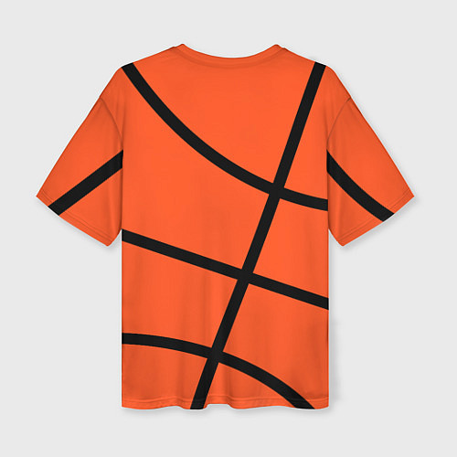 Женская футболка оверсайз Майами Хит - баскетболная разметка / 3D-принт – фото 2