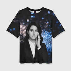 Женская футболка оверсайз Lana Del Rey в костюме