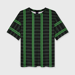 Женская футболка оверсайз Color black cage