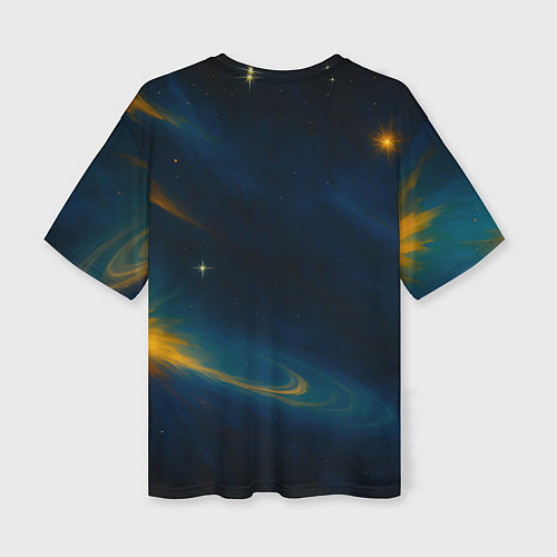 Женская футболка оверсайз Пространство Вселенной / 3D-принт – фото 2