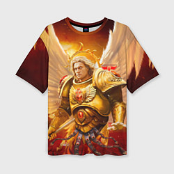 Футболка оверсайз женская Сангвиний кровавый ангел, цвет: 3D-принт