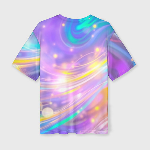 Женская футболка оверсайз Волшебный мистический космос / 3D-принт – фото 2