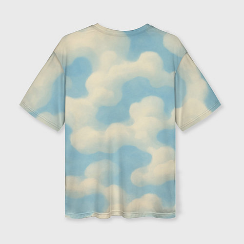 Женская футболка оверсайз Небо наше земля будет нашей ВДВ / 3D-принт – фото 2