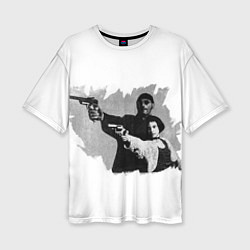 Футболка оверсайз женская Леон рисунок, цвет: 3D-принт