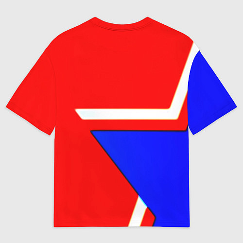 Женская футболка оверсайз Doom star geometry / 3D-принт – фото 2