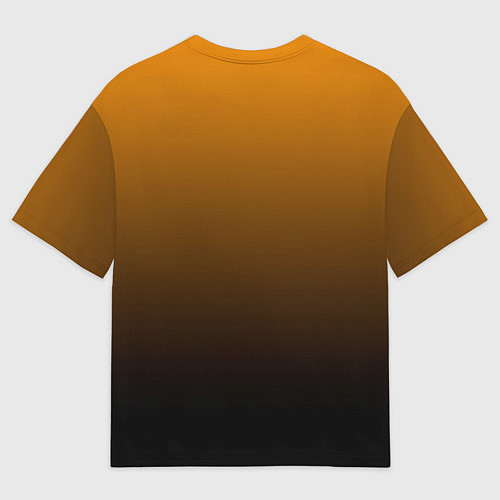 Женская футболка оверсайз Orange gradient / 3D-принт – фото 2