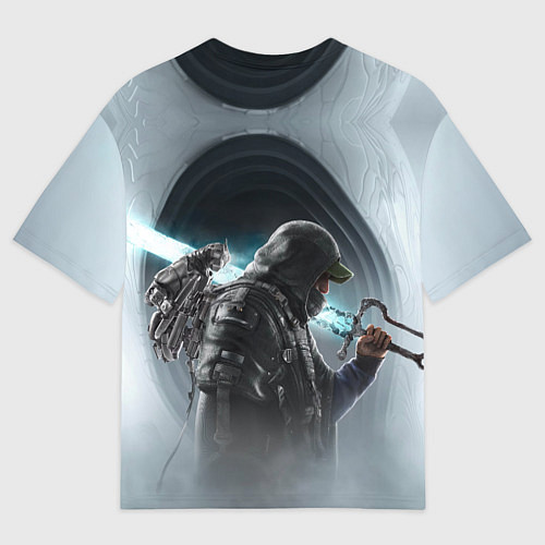 Женская футболка оверсайз Main hero Hell is us / 3D-принт – фото 2