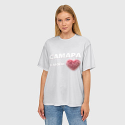 Футболка оверсайз женская Самара в моем сердце, цвет: 3D-принт — фото 2