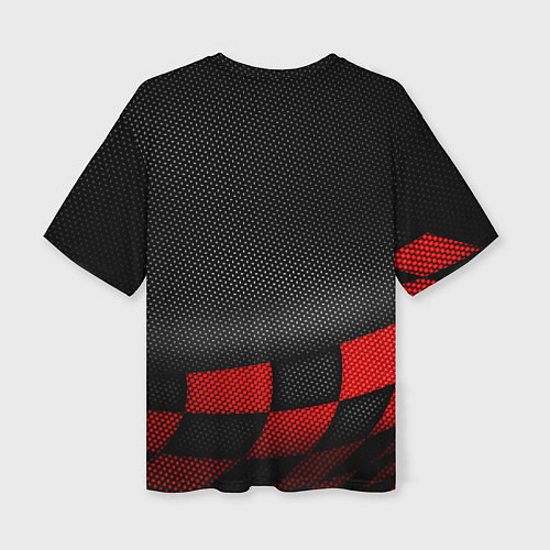 Женская футболка оверсайз Дрифт авто с облаком дыма / 3D-принт – фото 2