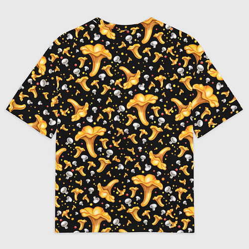 Женская футболка оверсайз Грибной дождик / 3D-принт – фото 2