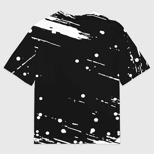 Женская футболка оверсайз Dayz брызги красок / 3D-принт – фото 2