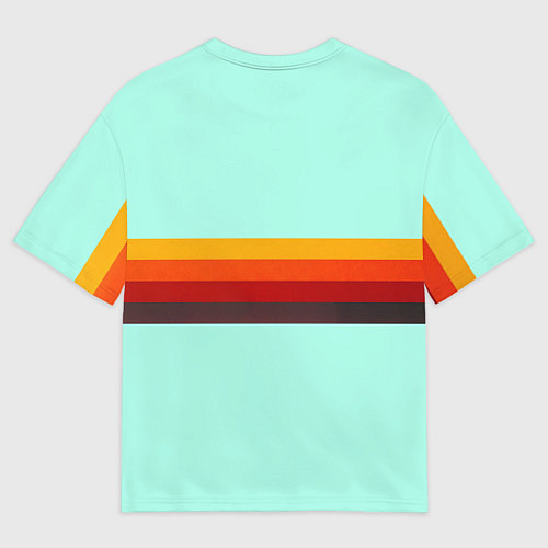 Женская футболка оверсайз Ретро автобус ЛИАЗ-677 поп-арт / 3D-принт – фото 2