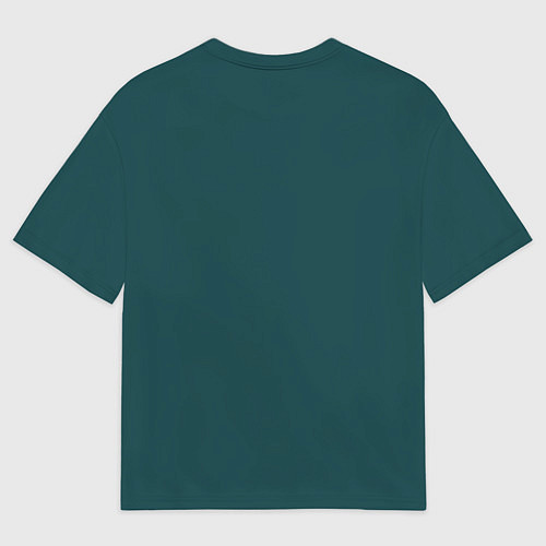 Женская футболка оверсайз Рыбы в облаках над прудом / 3D-принт – фото 2