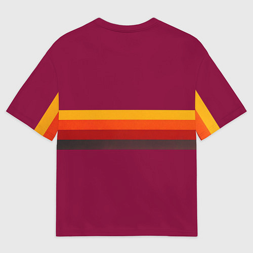 Женская футболка оверсайз Ретро автобус КАВЗ-685 поп-арт / 3D-принт – фото 2