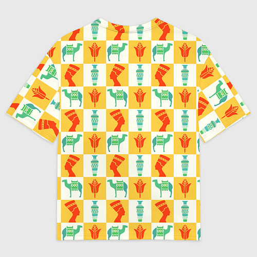 Женская футболка оверсайз Мотивы Египта / 3D-принт – фото 2