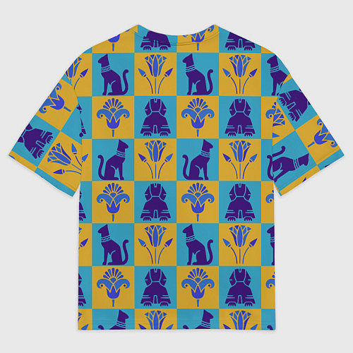 Женская футболка оверсайз Символы Египта / 3D-принт – фото 2