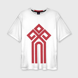 Женская футболка оверсайз Чур - Славянская Русь