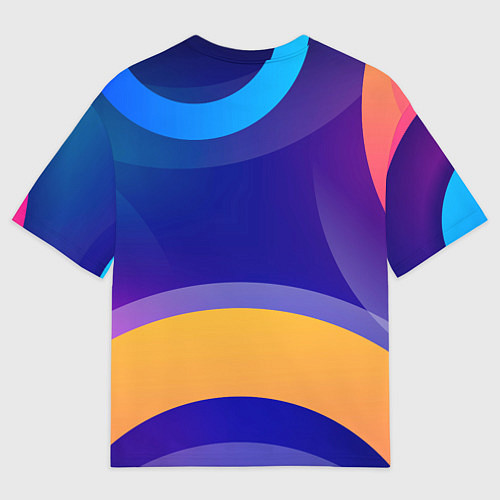 Женская футболка оверсайз Саня не король - Саня круче / 3D-принт – фото 2