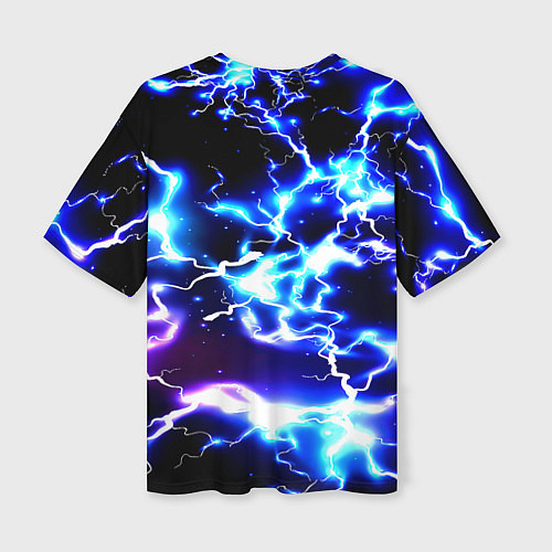 Женская футболка оверсайз Хоффенхайм молнии / 3D-принт – фото 2