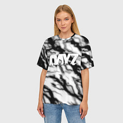 Футболка оверсайз женская Dayz серый шторм, цвет: 3D-принт — фото 2