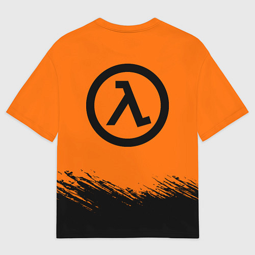 Женская футболка оверсайз Халф лайф - фримен / 3D-принт – фото 2