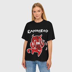 Футболка оверсайз женская Radiohead red minotaur, цвет: 3D-принт — фото 2