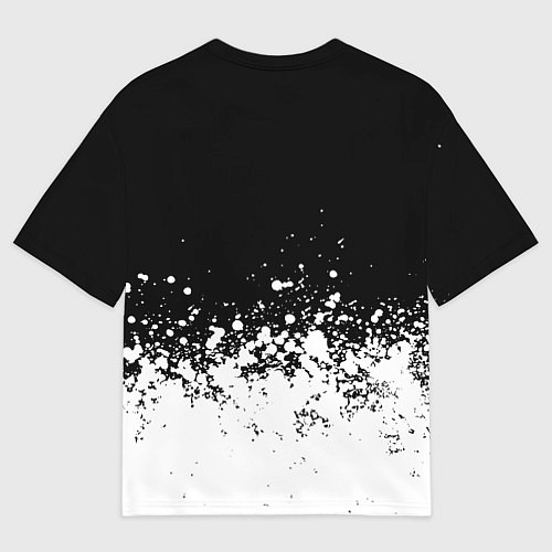 Женская футболка оверсайз Inter краски / 3D-принт – фото 2