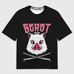 Женская футболка оверсайз Клинок, рассекающий демонов, Иноске