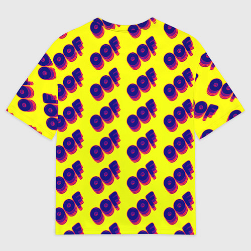 Женская футболка оверсайз Monako off / 3D-принт – фото 2