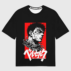 Футболка оверсайз женская Берсерк аниме, цвет: 3D-принт