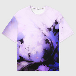 Футболка оверсайз женская Взрывной индиго светлый, цвет: 3D-принт