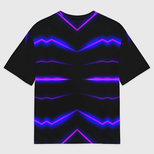 Женская футболка оверсайз Color multicoloured neon / 3D-принт – фото 2