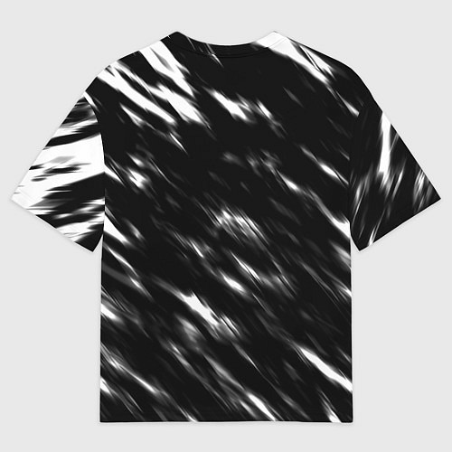 Женская футболка оверсайз Borussia штрихи красок текстура / 3D-принт – фото 2