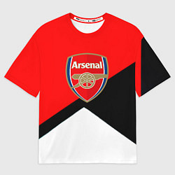 Футболка оверсайз женская Arsenal geometry sport, цвет: 3D-принт