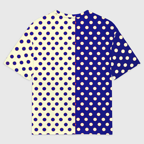 Женская футболка оверсайз Borussia точки текстура / 3D-принт – фото 2