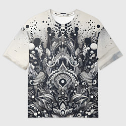 Женская футболка оверсайз Abstract pattern - graffiti