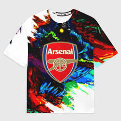 Женская футболка оверсайз Arsenal monster