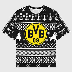 Футболка оверсайз женская Borussia x fortnite pattern, цвет: 3D-принт