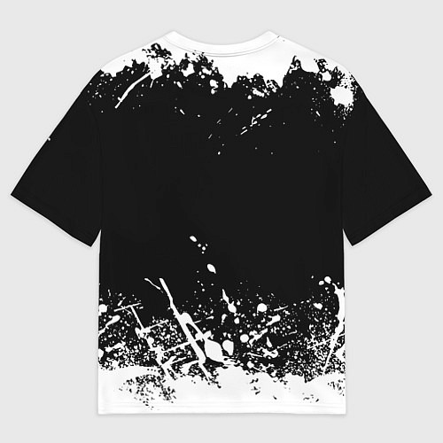 Женская футболка оверсайз Тоттенхэм Хотспур белые краски / 3D-принт – фото 2