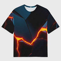 Футболка оверсайз женская Breaking block, цвет: 3D-принт