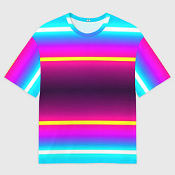 Женская футболка оверсайз Color neon